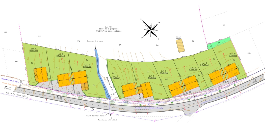 Lotissement à Bertrix Géomètre